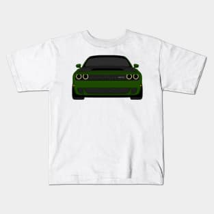 DODGE DEMON FRONT DARK-GREEN Kids T-Shirt